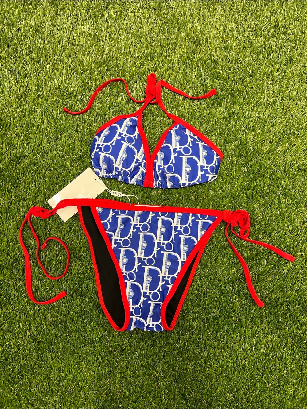Dior Bikini Blue/Red